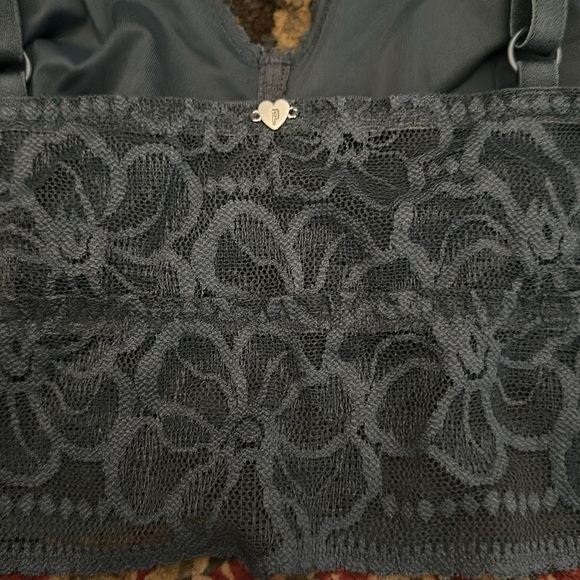 Womens slate grey adjustable Victoria’s Secret PINK bralette size medium (A-C)🩶 - Picture 5 of 8